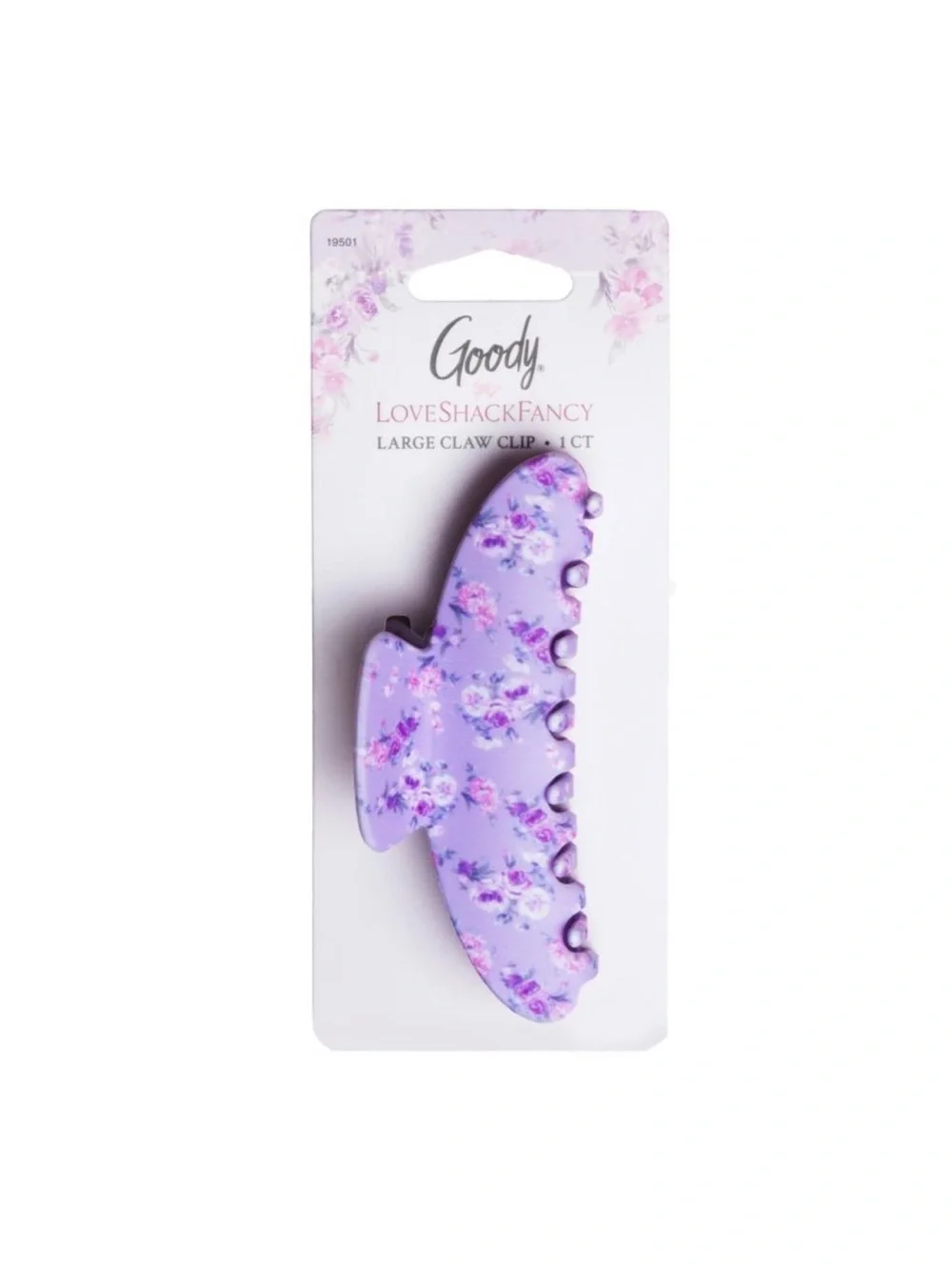 LoveShackFancy Lavender Floral Kids Hair Claw Clip